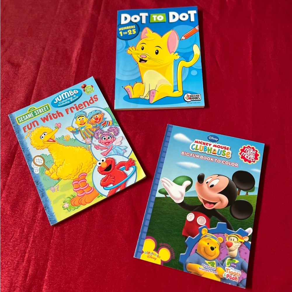 🖍️🖍️🖍️ Three Coloring And Activities Books  🖍️🖍️🖍️